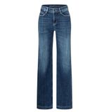 MAC Moderne Wide Fit Jeans met Shaping-effect in Cobalt Authentic Wash