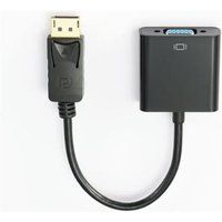 D2 Diffusion Videoadapter DisplayPort naar VGA 15 cm Zwart