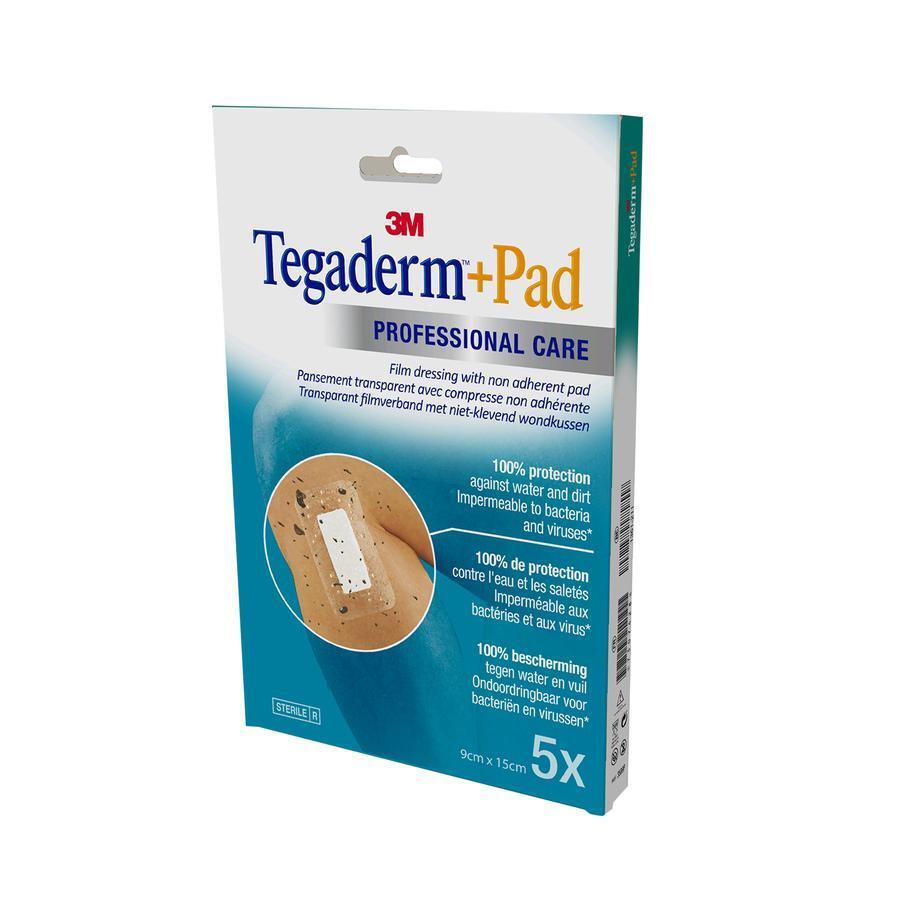 Tegaderm +Pad 9x15cm 5 stuks