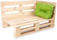 Bananair - Palletkussen - Tuinkussen voor Palletbank - Hoekkussen - 60x40 cm - Groen