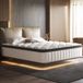 Saikefy Matelas 90x190 cm - Ressorts ensachés - Mousse à mémoire - 7-Zones - Blanc