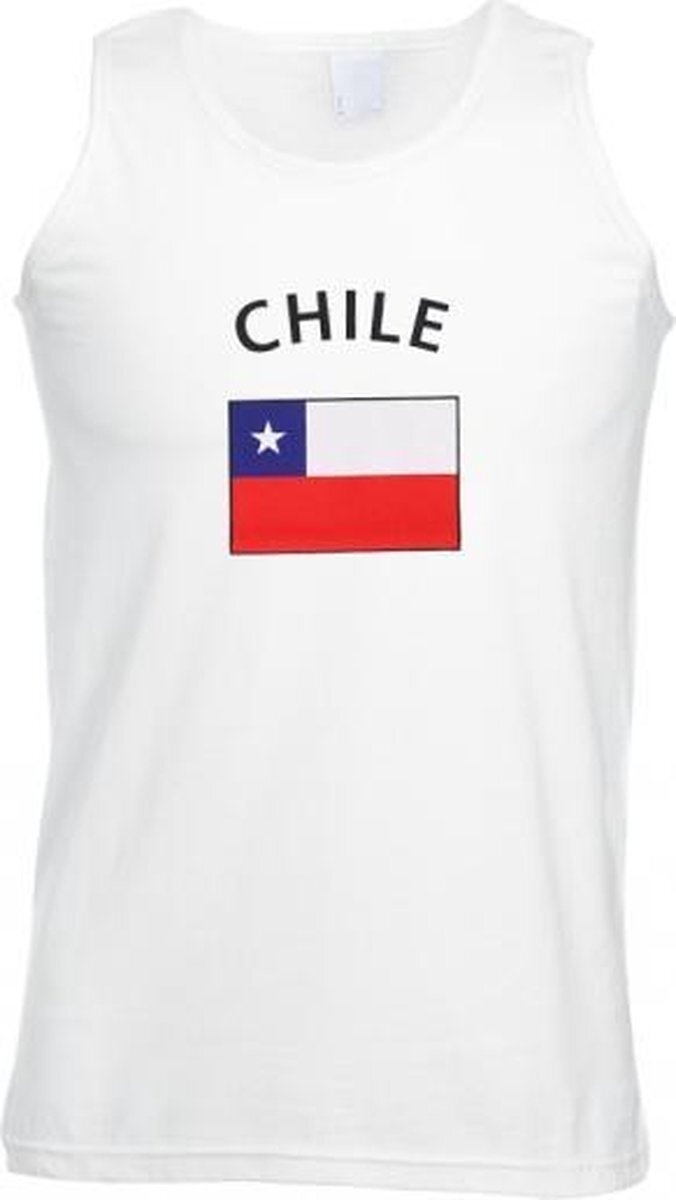 Shoppartners Witte heren tanktop Chili S