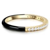 Glanzstücke München Zilveren ring Sterling zilver Zirkonia in Geelgoud - Dames