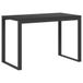 vidaXL Computerbureau 110x60x73 cm spaanplaat zwart