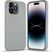 Coverzs Solid silicone case iPhone 14 Pro Max (grijs)