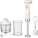 Draadloze staafmixer, accu 11,1 V/2000 mAh, messen van titanium, set met accessoires