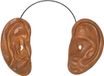 Funny Fashion Diadeem met grote oren - Carnaval - jumbo oren - verkleed accessoires - 14 cm