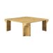 GUBI Doric Table basse miel ambre marbre, 80x80 cm