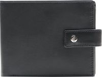 Esquire Leren Portemonnee Rome Scheintasche Black Zwart