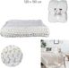 HOME DECO FACTORY Grof gebreide deken - Plaid - Wit - 150cm x 120cm