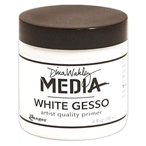 Dina Wakley Media 4 oz Gesso Jar, wit