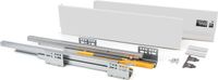 Emuca Lade kit Concept voor keukens, hoogte 138 mm, diepte 300 mm, zachte sluiting, Staal, Wit