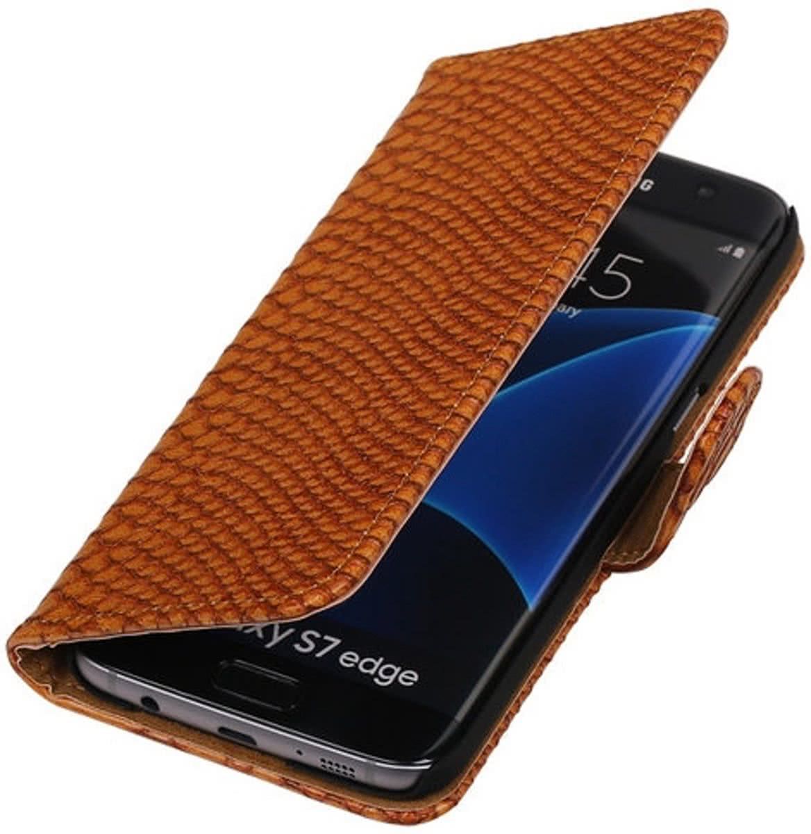 Bruin Slang Booktype Samsung Galaxy S7 Edge Wallet Cover