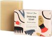 Helemaal Shea Savon à raser en barre - Vegan - 110g - Unisexe