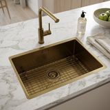 Pure.Sink Spoelbak 55x40 cm antiek brons onderbouw, vlakinbouw en opbouw