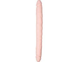 Double Ended Dildo - 40 cm - Beige
