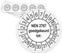 Merkloos / Sans marque Ricard Keuringsstickers NEN 2767 Goedgekeurd tot 2027 | 50 stuks, Ø 35 mm | Wit