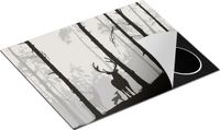 Chefcare Inductie Beschermer Herten in het Bos - Silhouet - 65x52 cm - Multicolor