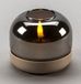 Konstsmide 1835-970 LED bougie chauffe-plat verre fumé sable 6h minuteur D8,5 H7,5cm excl. AA