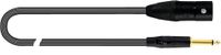 QUIK LOK JUST/MJM-1 Gebalanceerde XLR Mannelijk/Jack TS 1 m Zwart