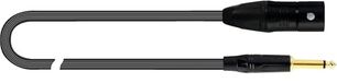 QUIK LOK JUST/MJM-1 Gebalanceerde XLR Mannelijk/Jack TS 1 m Zwart