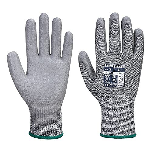 Portwest A622 Snijbestendige Handschoen met PU Handpalm - 2XL - Grijs