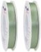 Merkloos Cadeaulint/sierlint Satijn - 2x - 1.5 cm x 25 meter - Salie Groen