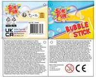 VAN MANEN Bellenblaas stick speelgoed 120ml 37cm set van 24 multi kleuren.