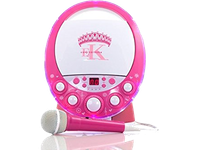 Easy Karaoke EKR1588 Princess Karaoke Machine Wit/Roze
