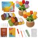 Solidchoice - Set de 2 crochets avec tulipes pour débutants - instructions vidéo incluses