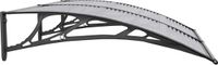 vidaXL Deurluifel 150x100 cm Polycarbonaat Zwart