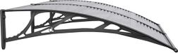 vidaXL Deurluifel 150x100 cm Polycarbonaat Zwart