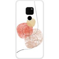 One line Beschermende siliconen case compatibel met Mate 20 rood