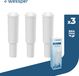 Wessper AquaWhite filtre à eau, 3 pièces, convient pour Jura Impressa E10, E25, E40, E50, E60, E70, E80, E85, J5