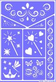 Trademark Feeën en prinsessen sjabloon - Schmink - Paars