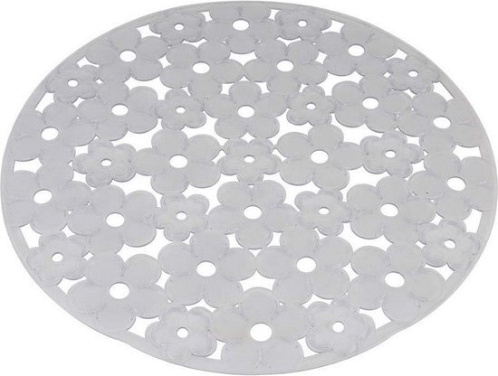Afdruiprek voor Keukengootsteen Metaltex Cirkelvormig PVC Doorschijnend (&#216;30 cm)
