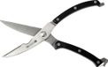 FMprofessional Gevogelteschaar, roestvrij staal, zwart/zilver