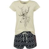 Harry Potter Pyjama - Patronus - S tot 3XL - voor Vrouwen - meerkleurig