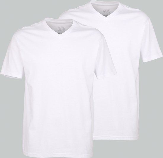 CECEBA Maverick American T-shirt 2-pack - White - V-neck - Men - XXL