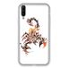 Beschermhoes Wiko Beschermhoes voor Wiko View 4, motief schorpioen, wit