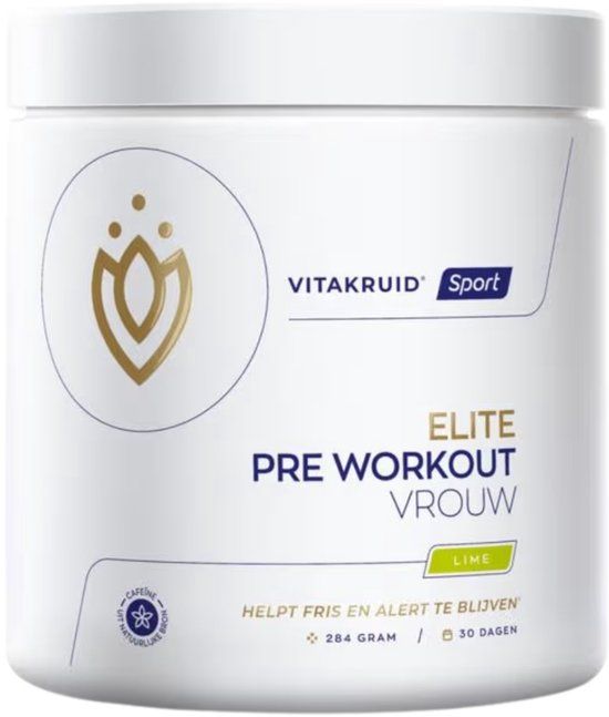 Vitakruid Elite pre workout vrouw 284 Gram