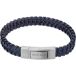 Philipp Blanc Andreas Bracelet en cuir véritable et acier inoxydable