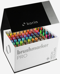 Karin Brushmarker PRO Mega BoxPLUS - 72 kleuren + 3 blenders - Brushpennen