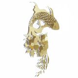 Elegant goud decoratief metalen wandaccessoire, 44 x 67 cm