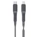 Leba Innovation Geflochtenes MFI Flachkabel USB-C auf Lightning 1.2m Schwarz