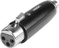 Hicon HI-X3CI-FF XLR-adapter XLR-bus - Cinch-koppeling