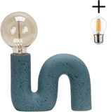 Luxus Europe Tafellamp Berlin Blauw