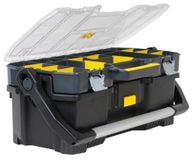STANLEY Gereedschapskoffer 24'' - Zwart, Transparant
