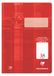 Clairefontaine 331038C - Pak met 25 schriften, ideaal voor school, DIN A4 21x29,7 cm, liniëring 38 Kleine Ruitjes 5x5mm met Kantlijn Geperforeerde, 32 Pagina's, 90g, Rood, 1 pak