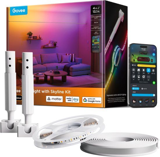 Govee Skyline ledstrip 4m Matter RGBICWW - wall wash